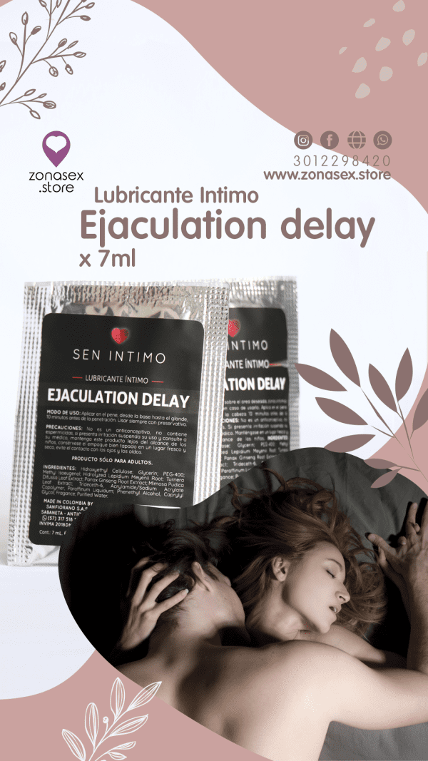 Lubricante intimo ejaculation delay x 7 ml