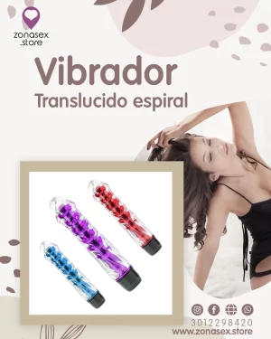 Vibrador Traslucido Espiral